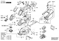 Bosch 3 600 HB9 500 Universalrotak 36-550 Lawnmower 36 V / Eu Spare Parts